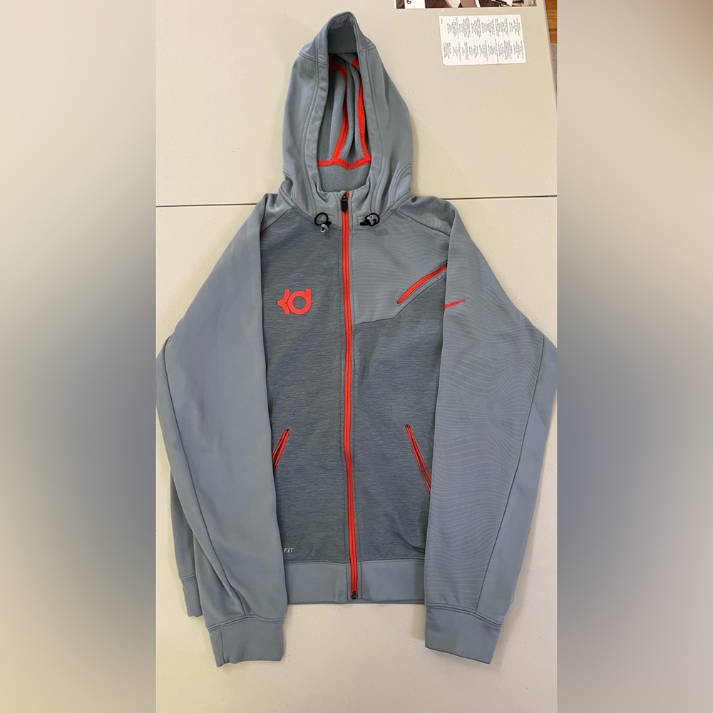 Nike Men's Kevin Durant KD Performance Jacket in Gray and Red